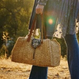 Anabaglish Nola raffia tote